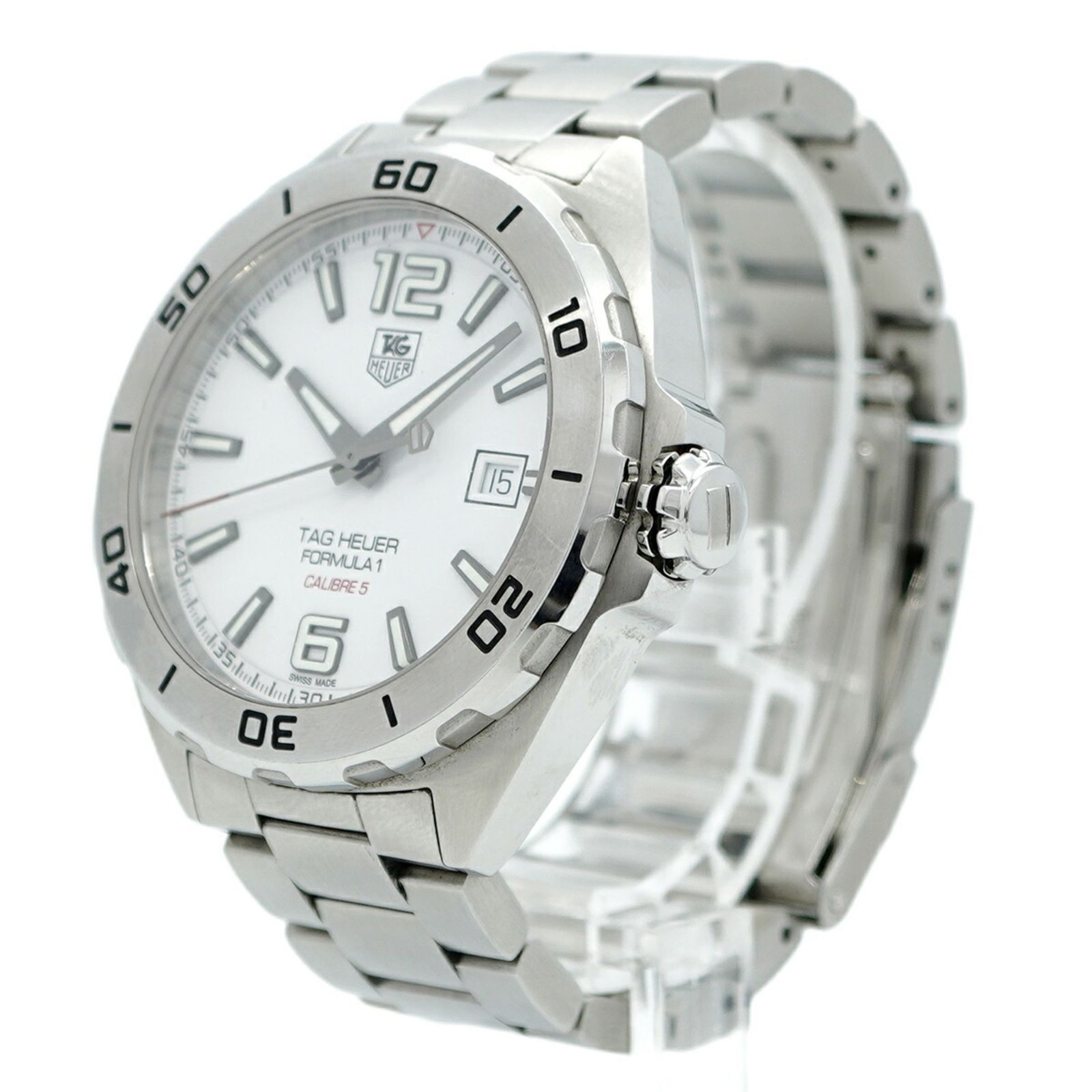 白文字盤腕時計 メンズ