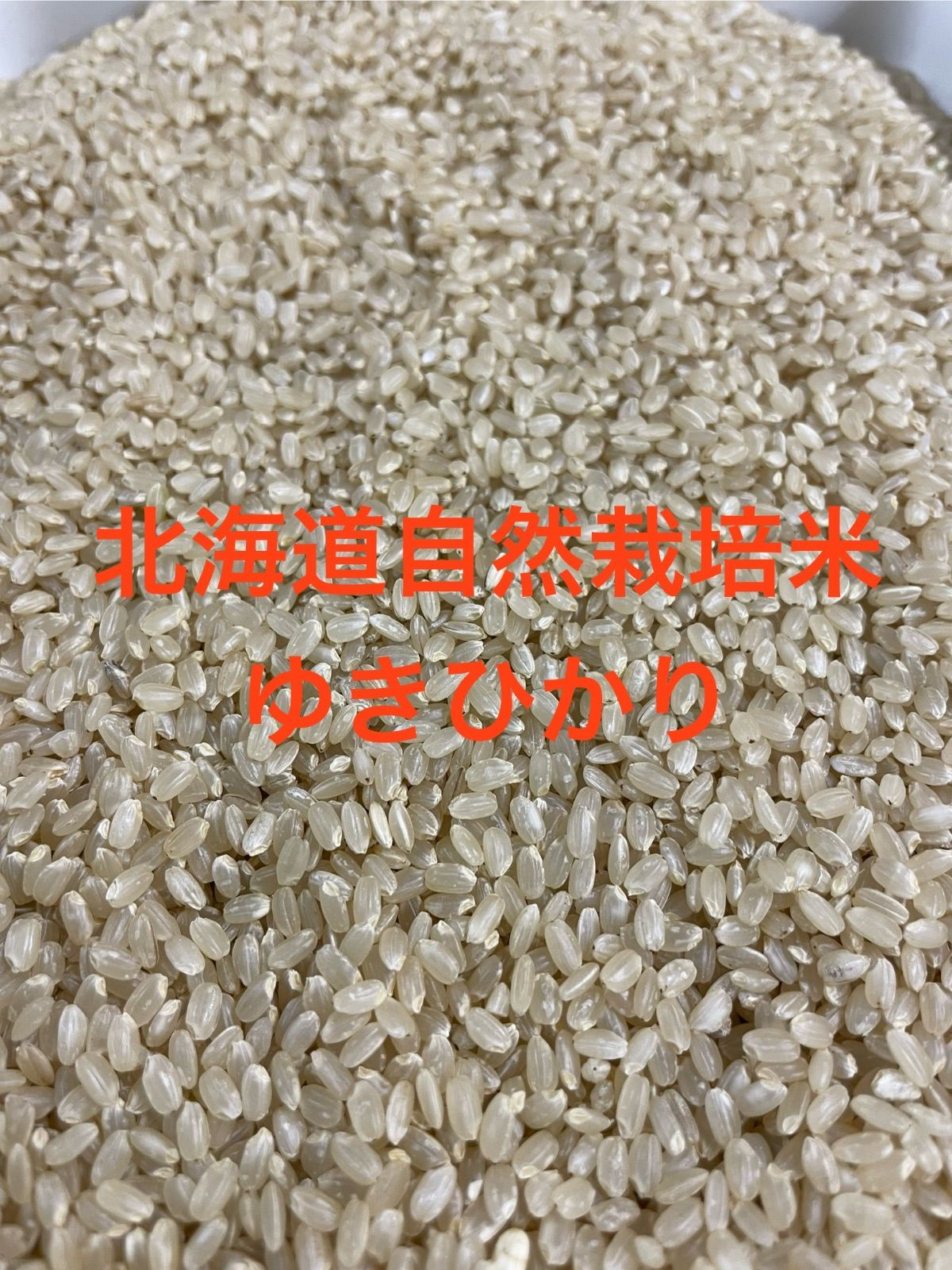 北海道産自然栽培米ゆきひかり白米4kg