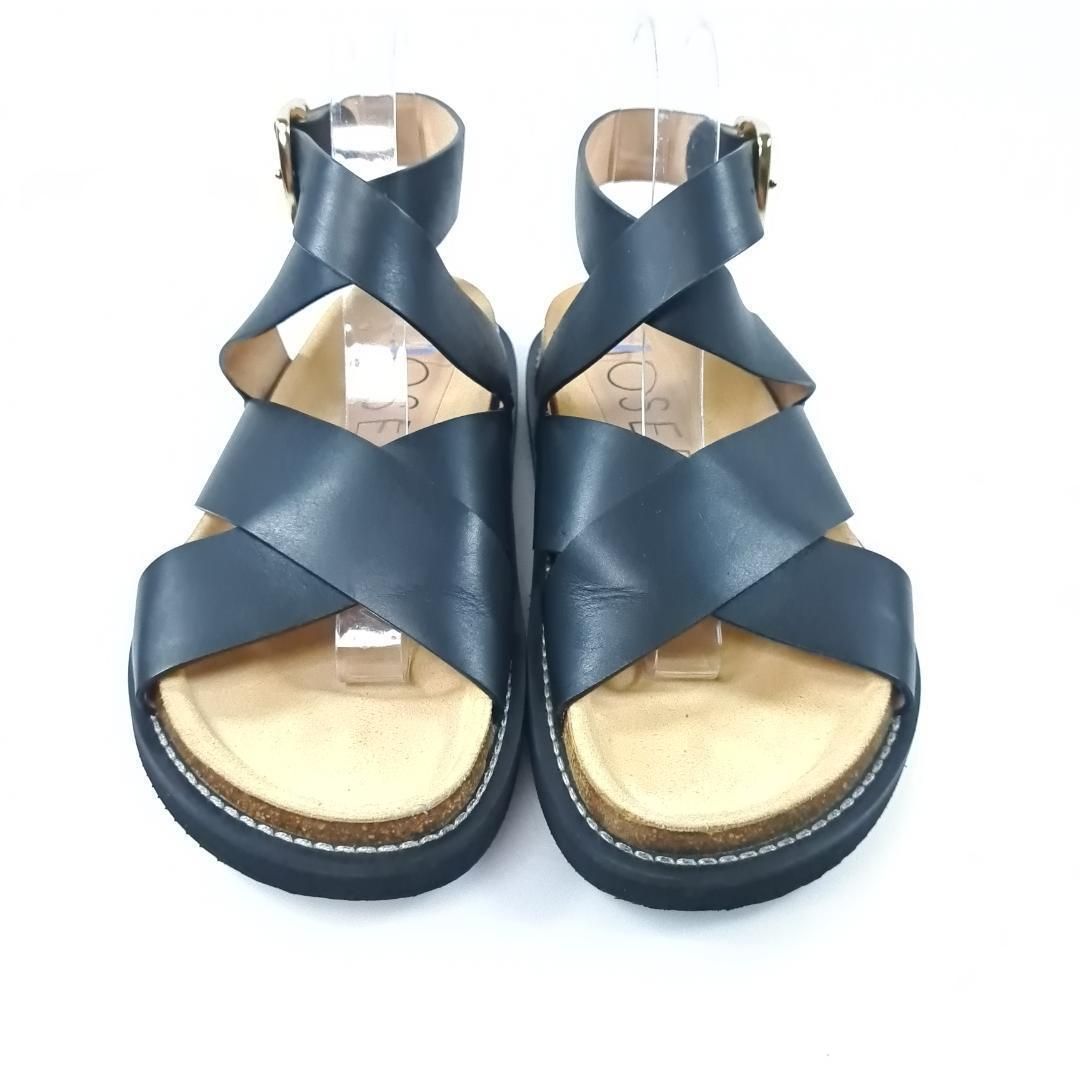 美品 JOSEPH ジョゼフ サンダル アンクルストラップ 37 フラット 美品 JOSEPH ジョゼフ サンダル アンクルストラップ 37 フラット