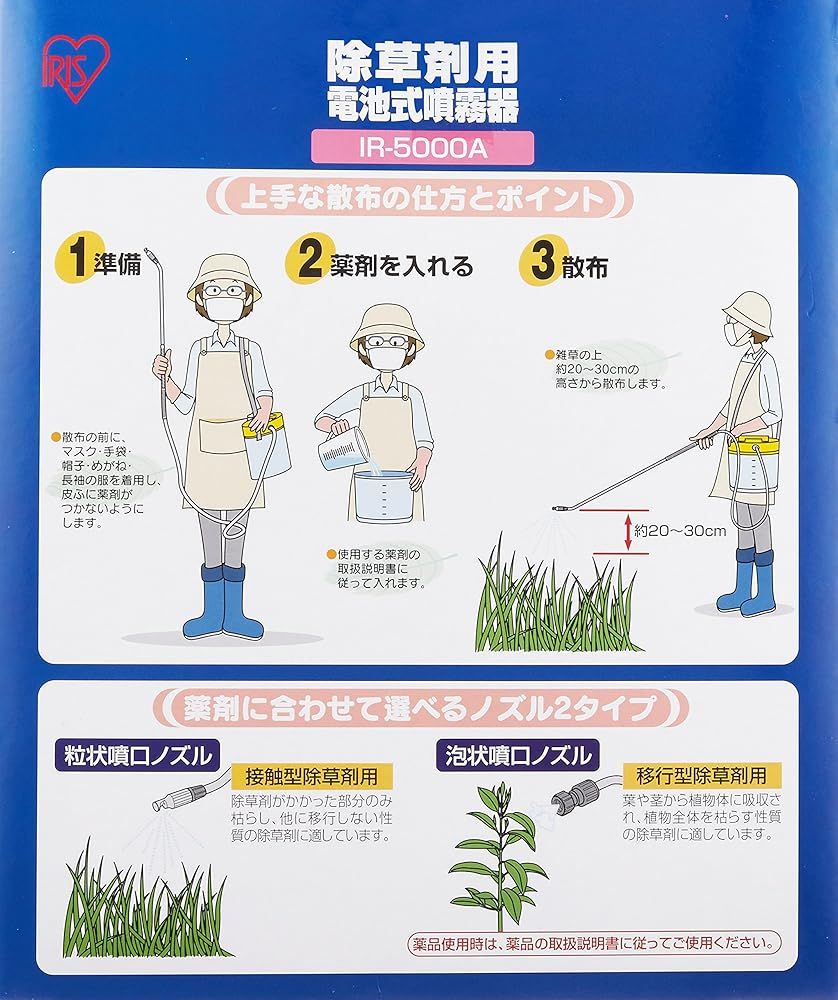 除草剤用電動噴霧器