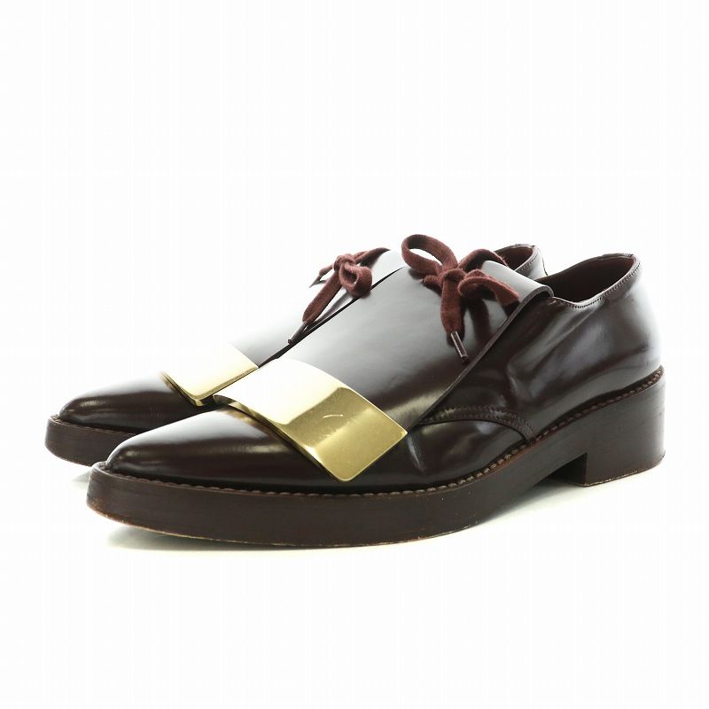 マルニ MARNI ローファー ポインテッドトゥ レザー 36.5 23.5cm