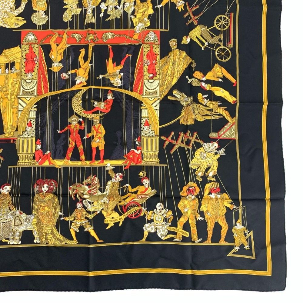 HERMES エルメス スカーフ カレ90 LE TEMPS des MARIONNETTES