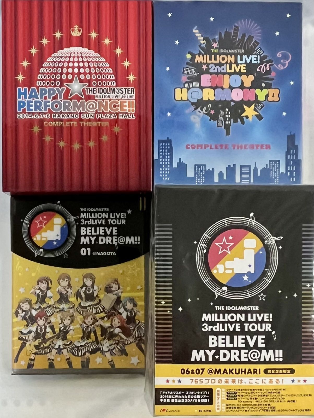 THE IDOLM@STER MILLION LIVE! LIVE Blu-ray 1st 2nd 3rd THE IDOLM@STER MILLION LIVE! LIVE Blu-ray 1st 2nd 3rd