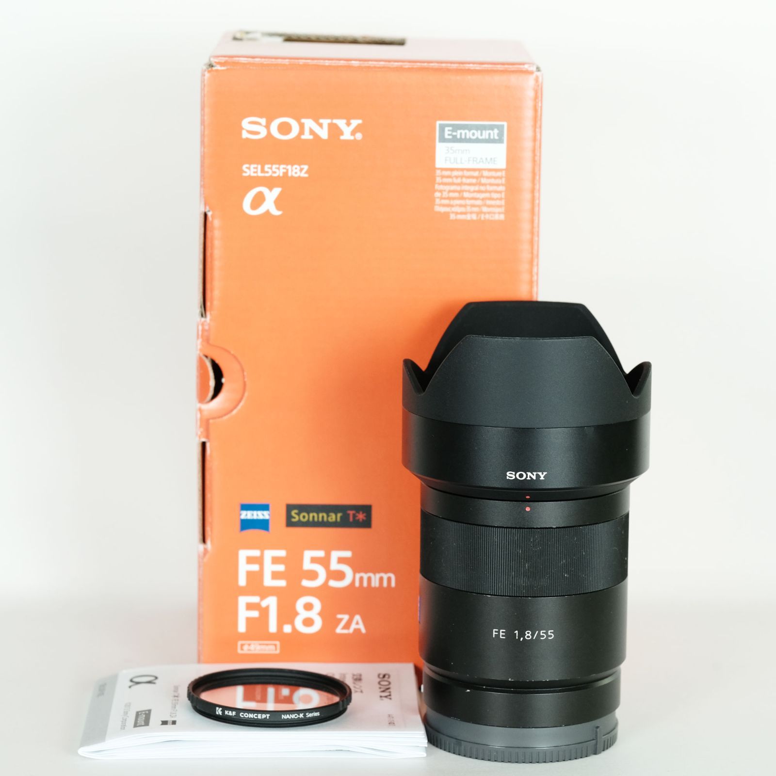 SONY Eマウント交換レンズ SEL55F18Z フィルター付き SONY Eマウント交換レンズ SEL55F18Z フィルター付き