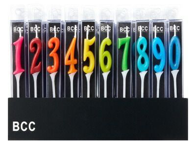 BCCナンバーキャンドルミニディスプレイセット