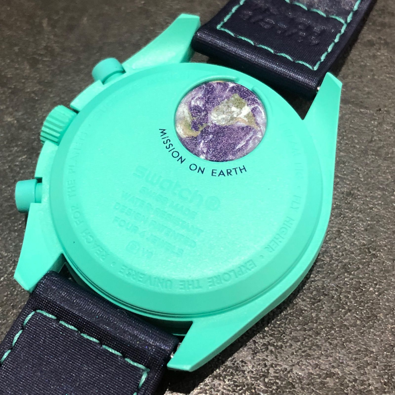 OMEGA オメガ swatch スウォッチ 水色 ターコイズ ⭐ オメガ