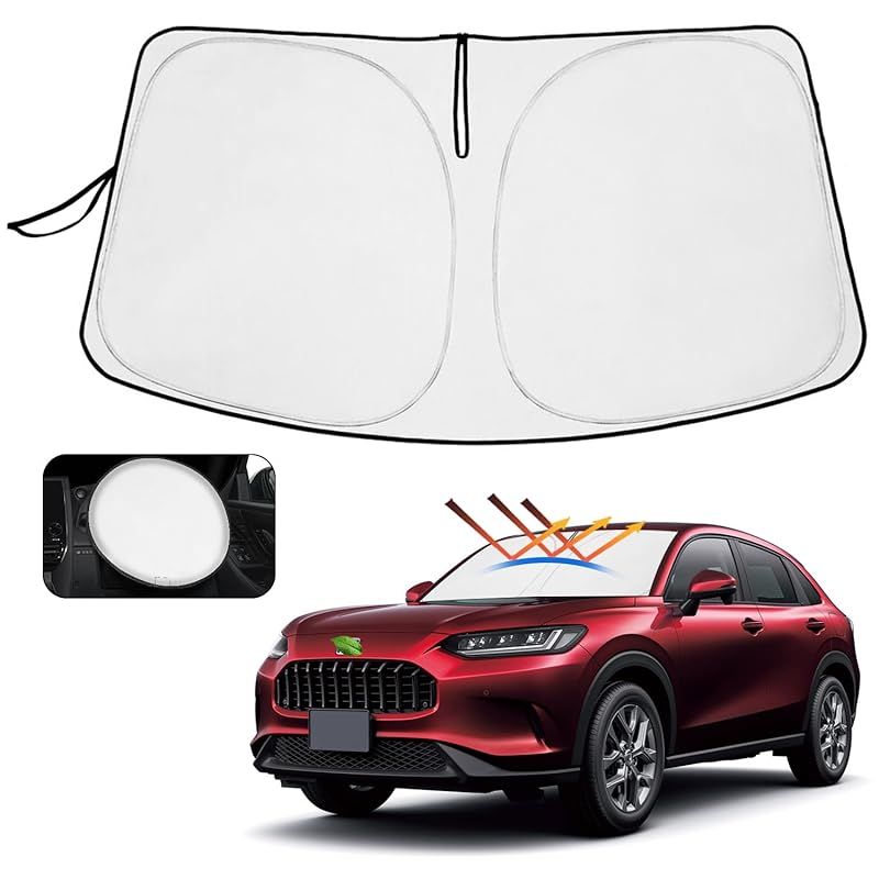 Cartist ホンダ ZR-V フロントサンシェード ZRV RZ3 RZ4 RZ5 RZ6 2023.4~現行 サンライン サンセット サンフィア フロントガラス サンシェード シェードカーテン マルチサンシェード 遮光 シェード 日よ