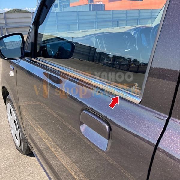 ファミリアベスト スズキ アルト HA37S | HA97S 2025年 ウィンドウトリム ウェザーストリップモー ル ステンレス製 鏡面仕上げ メッキ カスタム パーツ 耐久性