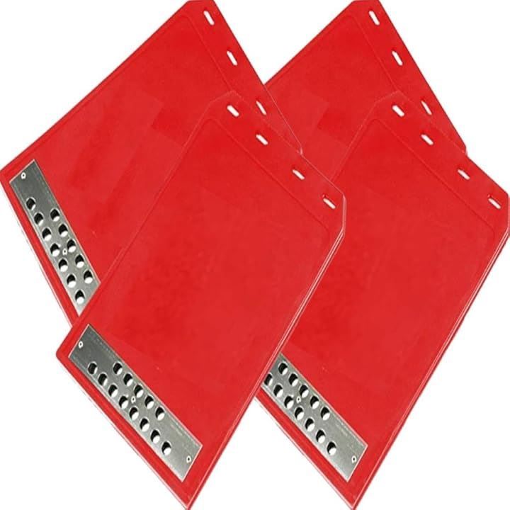 Gavit マッドガード マッドフラップ 汎用 泥除け 軽トラ 車 トラック おしゃれ 30x21.5cm 赤 ４枚( 赤　４枚)