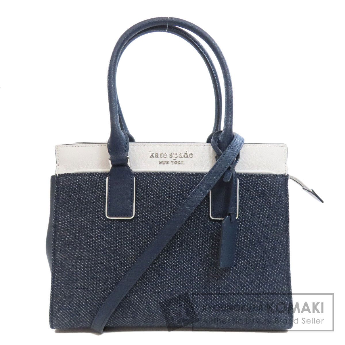 kate spade 割引 ケイトスペード 2WAY ハンドバッグ デニム