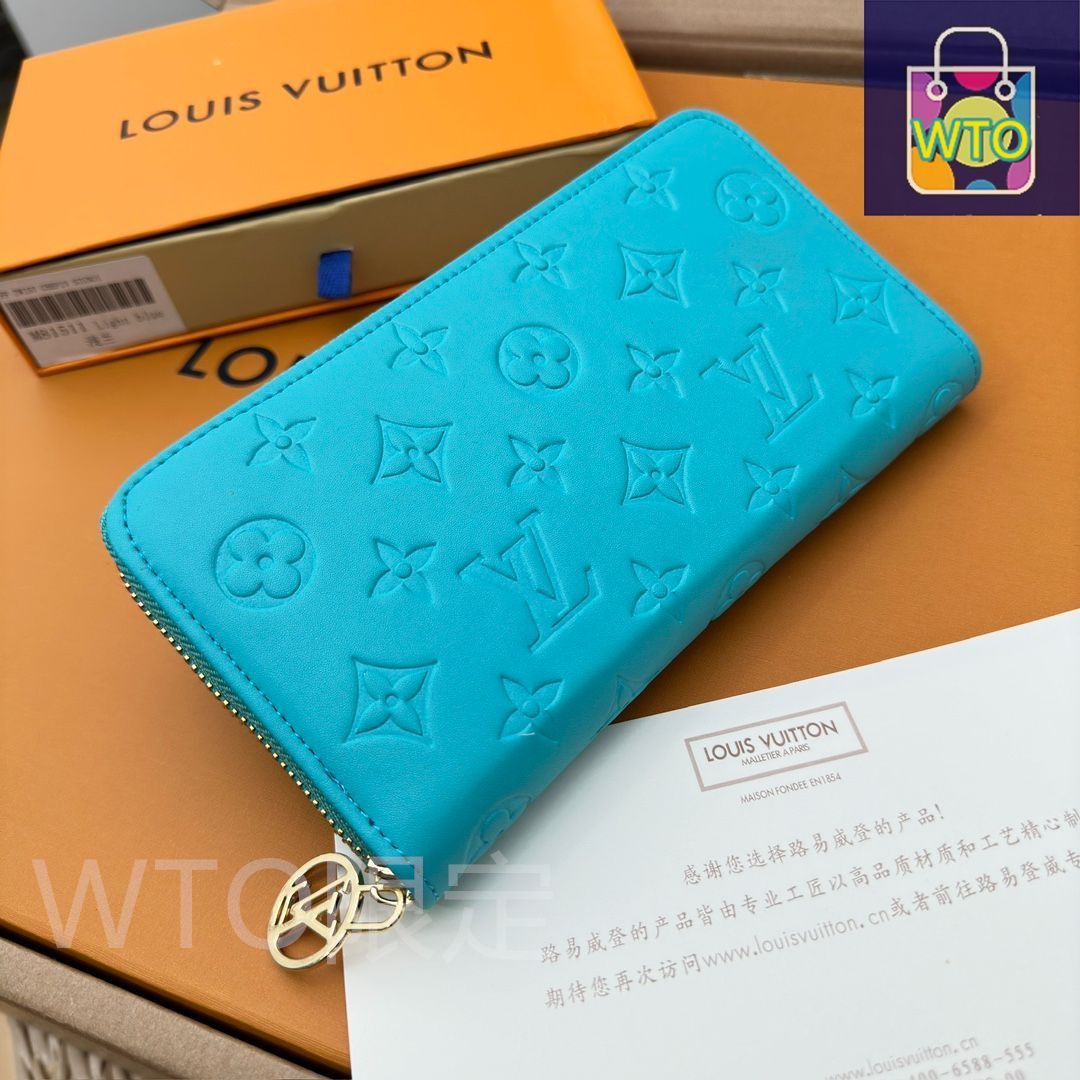 ルイヴィトン　新品・未使用品！ LVルイ・ヴィトン/財布はパッドMonogramエンボス模様の小羊の皮