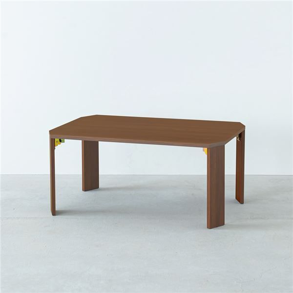 ライフテーブル75(ブラウン/茶)【幅75cm】 机 ローテーブル 木目 座卓