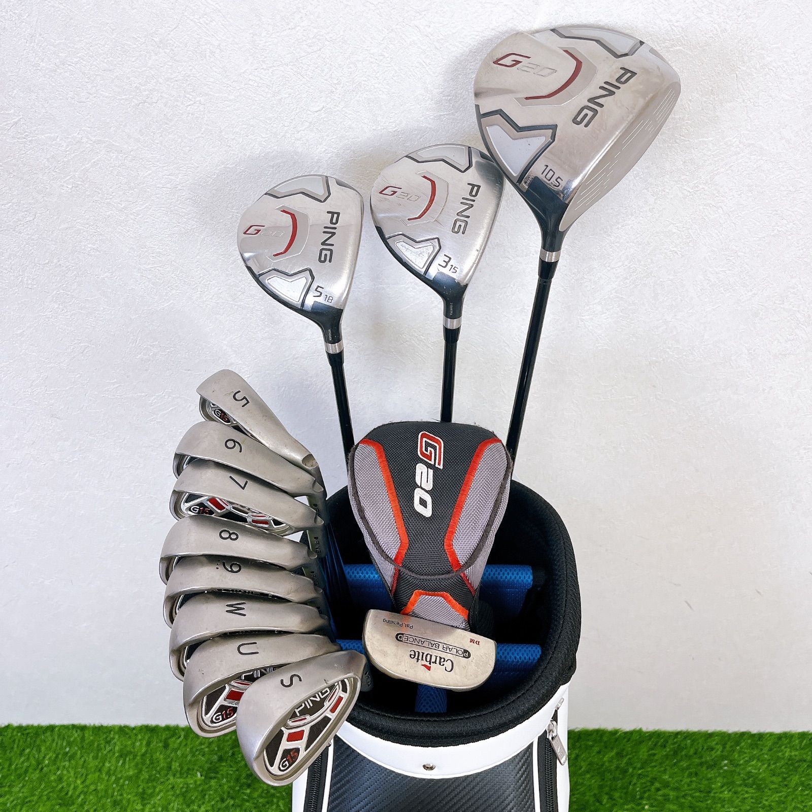 PING G20 G15 / ピン メンズゴルフクラブ12本セット キャディ