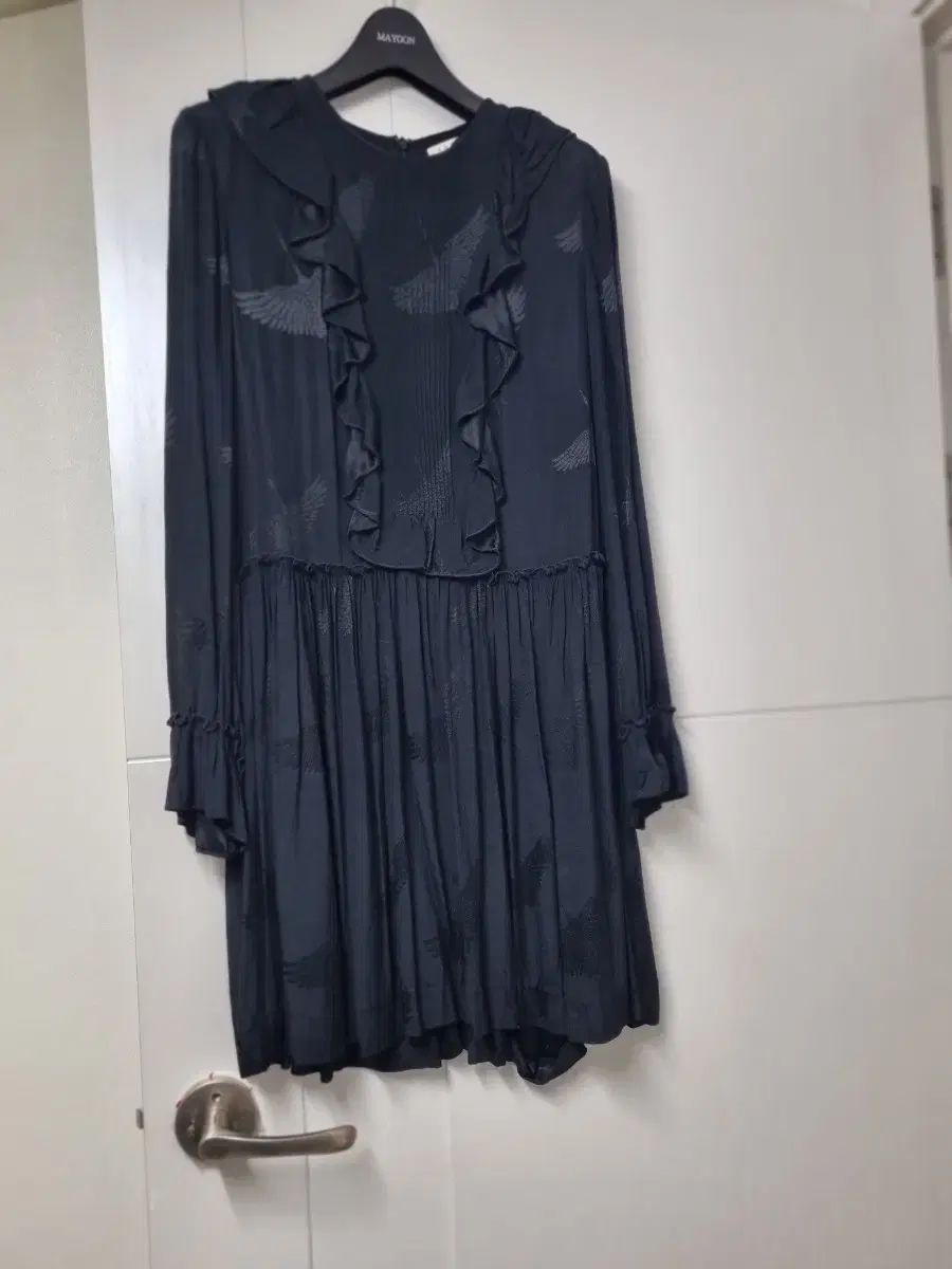 SANDRO SANDRO サンドロ 黒 レース ワンピース ー 1 サイズ