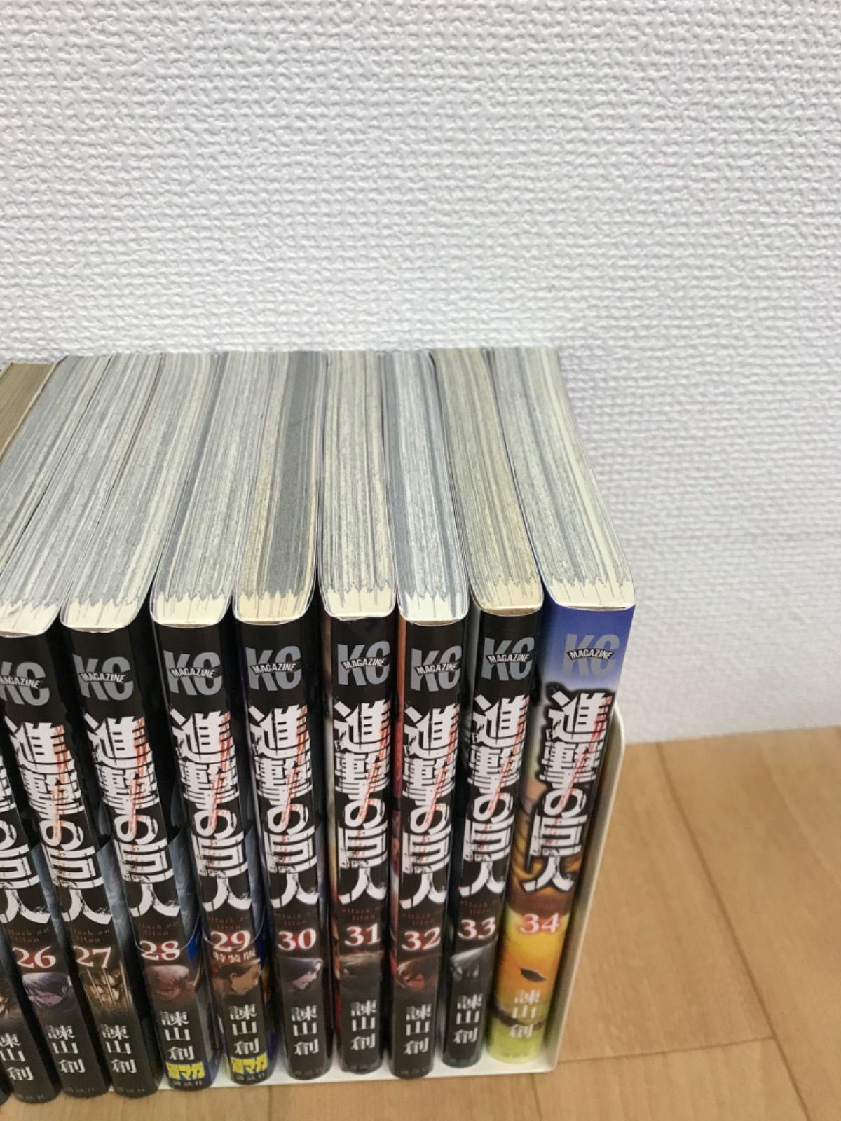 送料無料 進撃の巨人1〜 34巻 全巻セット 諫山創 中古品 送料