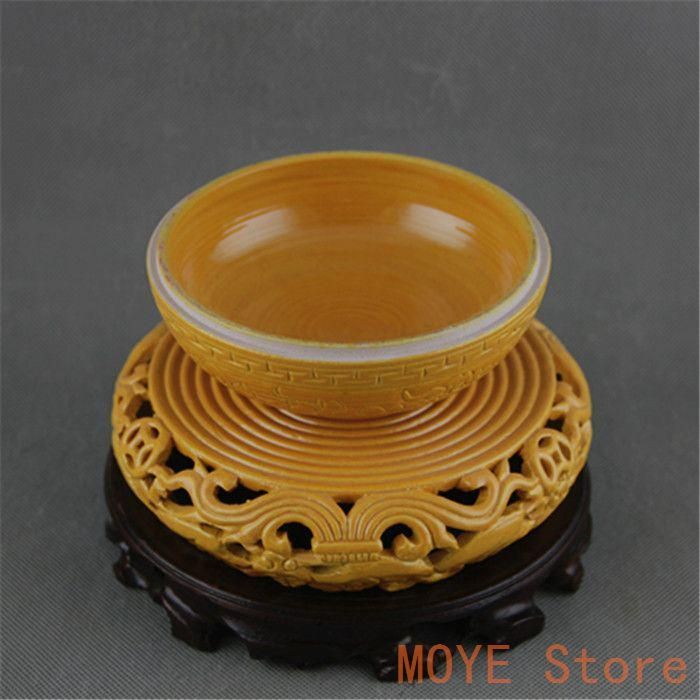 清乾隆黄釉回転式透かし香炉 景徳鎮 陶磁器 装飾品 現代工芸品 美術品