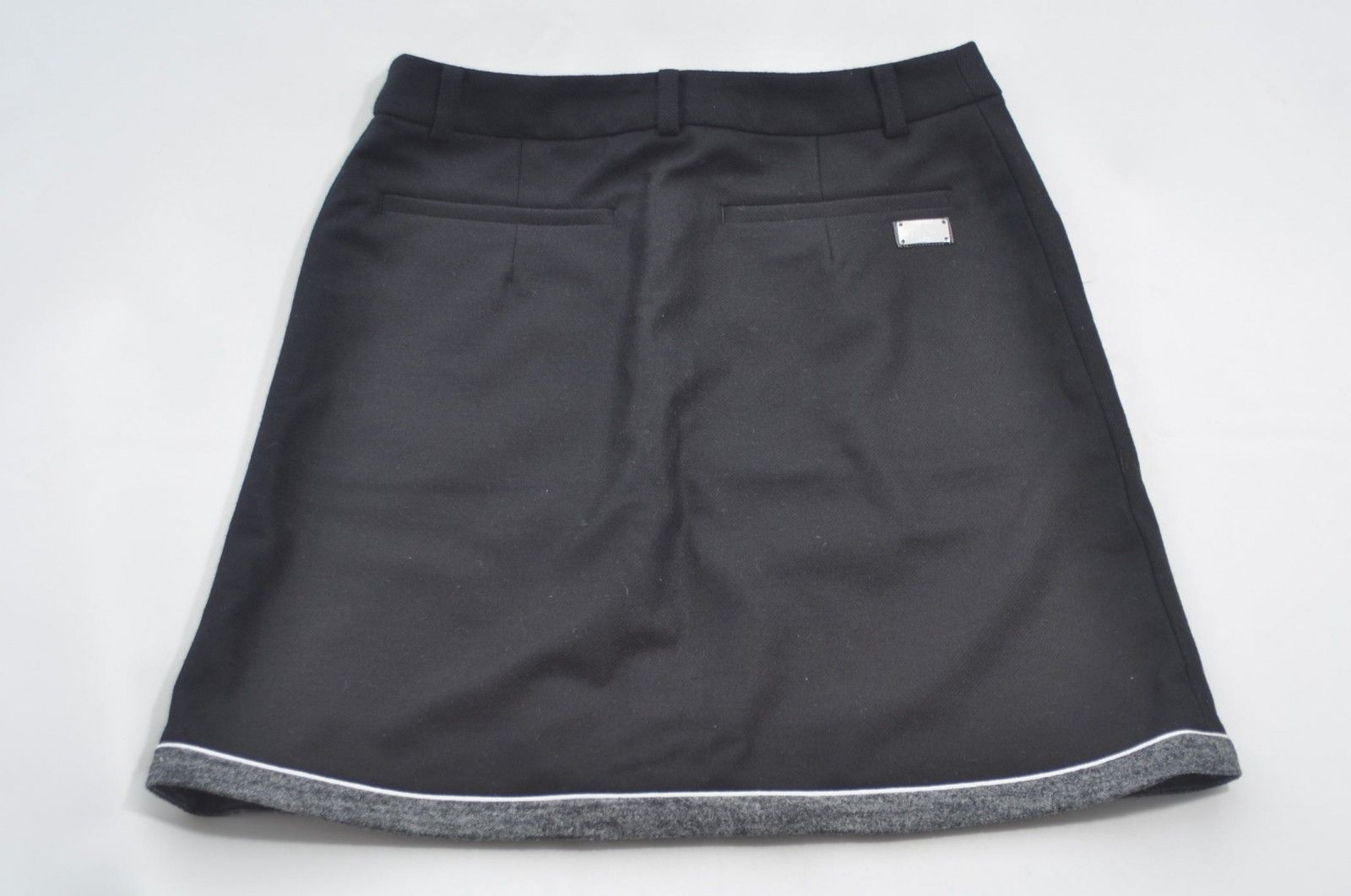 LANVIN - coco 中古 ランバンスポール LANVIN SPORT レディース スカート 36(S) 黒  ブラック  フロントフルジップ 秋冬 中古 レディース ランバンスポール LANVIN SPORT スカート 36(S