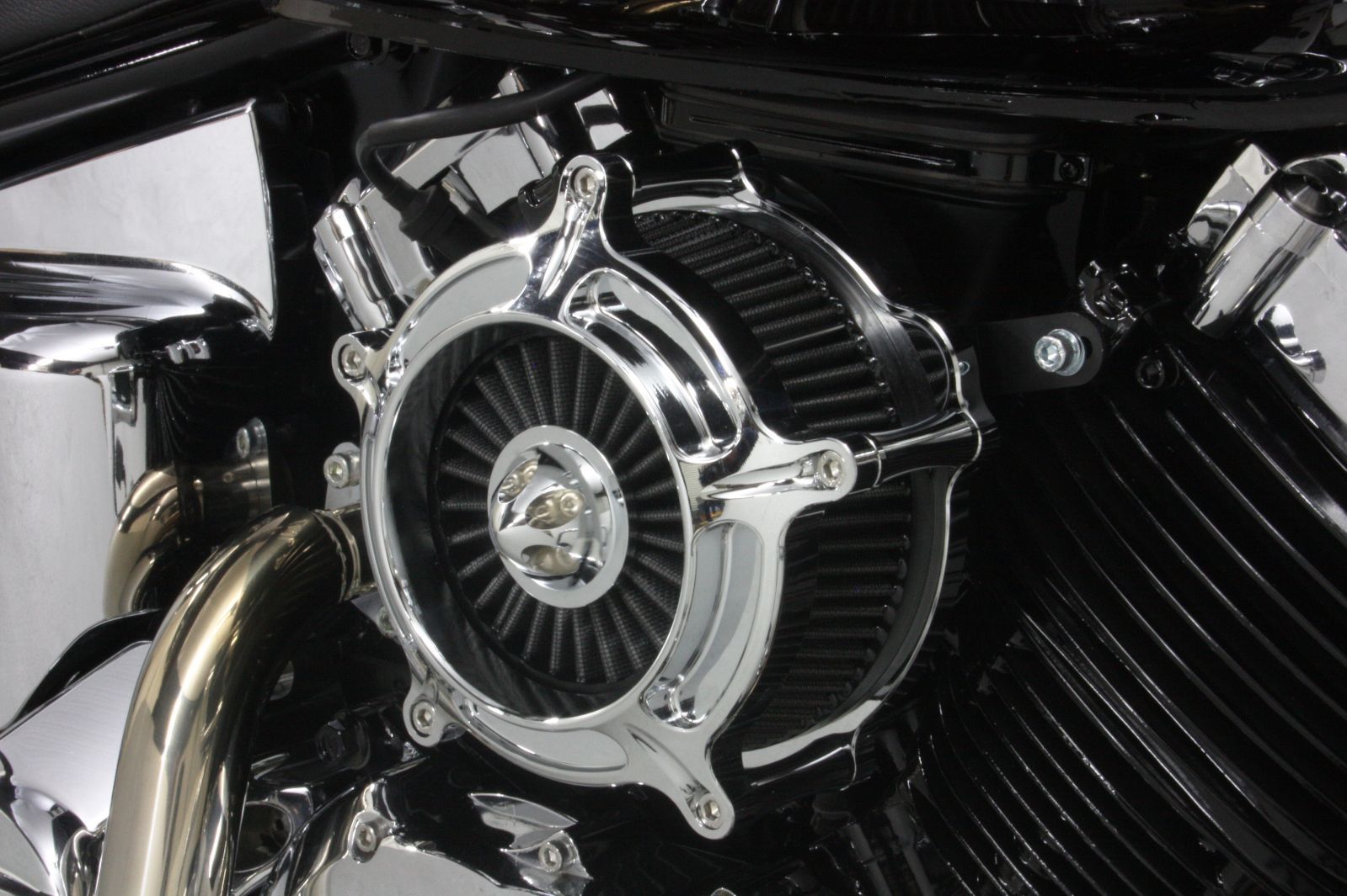 ドラッグスター400インジクションエアクリーナー クローム約15cm 説明付き ドラッグスター400 ハイクオリティー エアクリーナー【タイプB