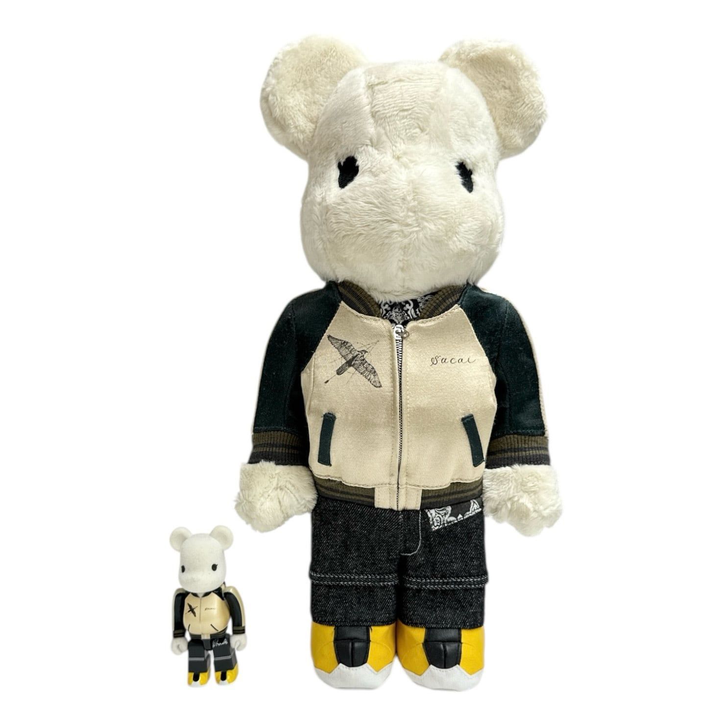 sacai × ベアブリック sacai - sacai ベアブリック be@rbrick 1000%の通販 by ライム's