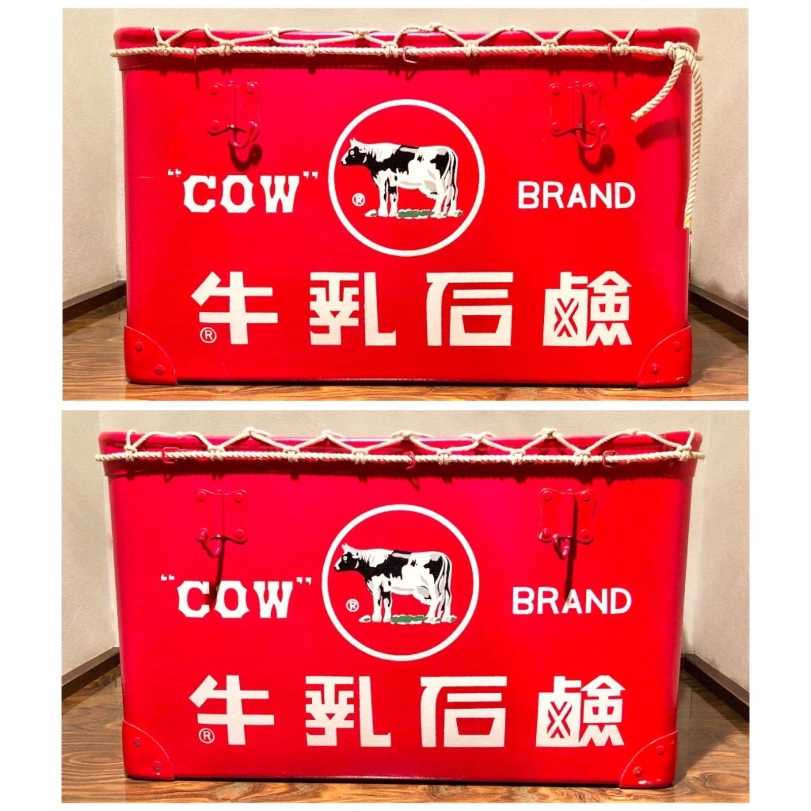 ◉牛乳石鹸◉ボテ箱◉赤箱◉シャンプー◉リンス◉COW BRAND◉レトロ◉アンティーク◉収納ケース◉ - メルカリ