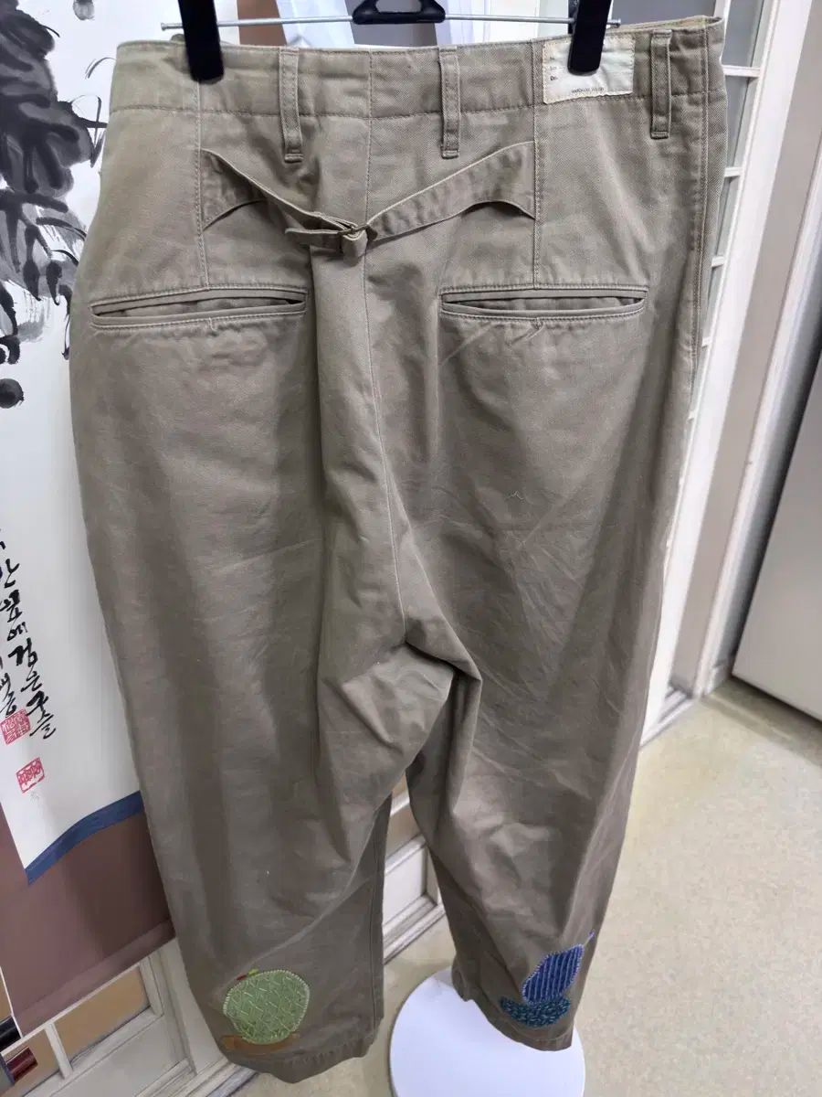 KAPITAL キャピタル 仙人掌 ズボン カーキ色