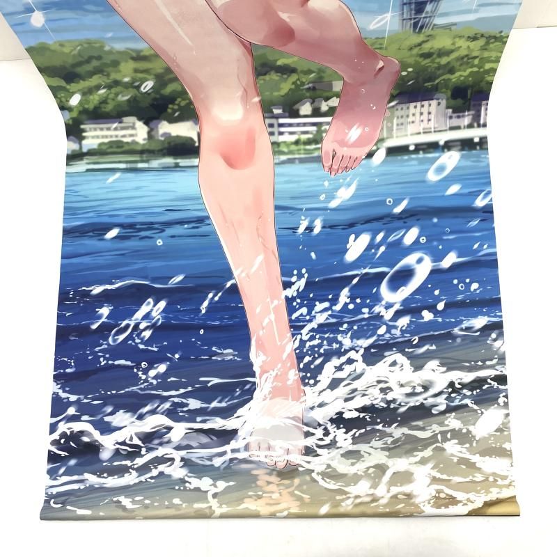 中古】【本体のみ】宝鐘マリン 等身大タペストリー スク水(17)ver 宝鐘