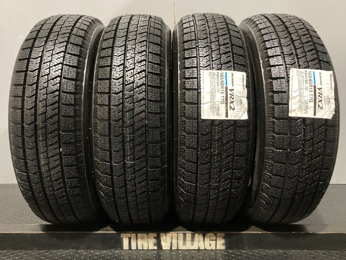 新品 BS BRIDGESTONE BLIZZAK VRX2 165/60R15 77Q 15インチ スタッドレス 4本 21年製 ハスラー  フレアクロスオーバー等 (MTQ188) - メルカリ