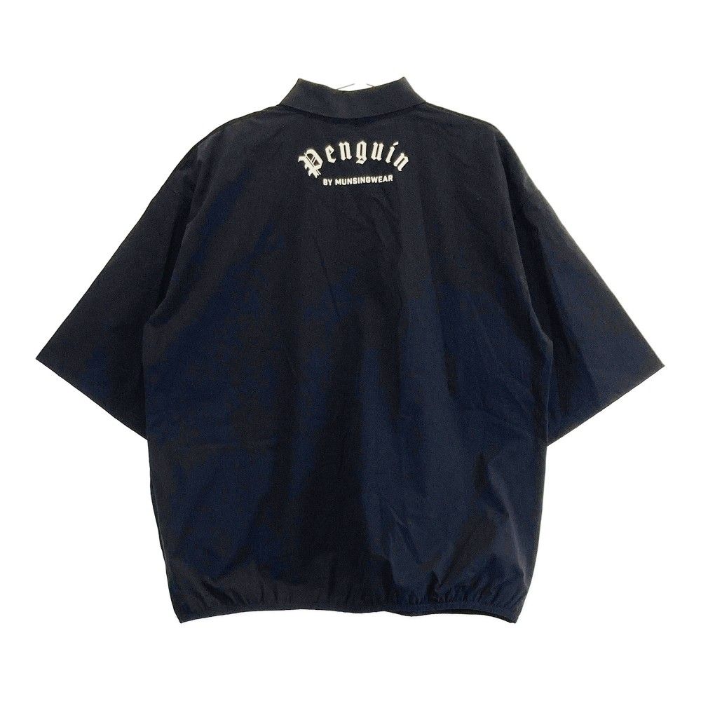 サイズ：XL MUNSING WEAR マンシングウェア 2024年モデル 半袖ポロシャツ  ブラック系 [240101433289] ゴルフウェア メンズ ストスト サイズ：XL MUNSING WEAR マンシングウェア 2024年モデル 半袖