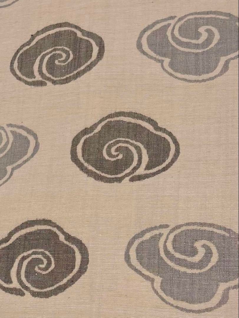 結城紬 全通 九寸名古屋帯 ♥品 正絹 Q1154