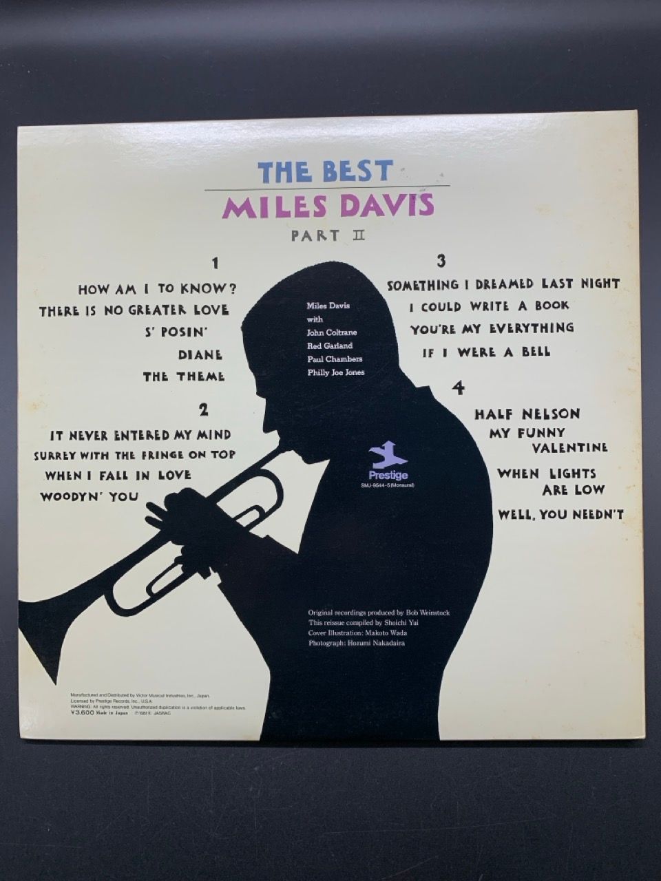 LP マイルス・デイヴィス ザ・ベスト 下巻 Miles Davis 和田誠