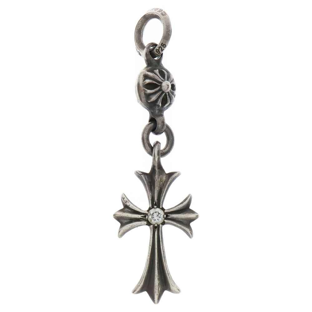 CHROME HEARTS (クロムハーツ) 1B TNY CH CRS 1DIA 1ボール タイニー CHクロス アフター1ダイヤ チャーム ペンダントトップ シルバー その他