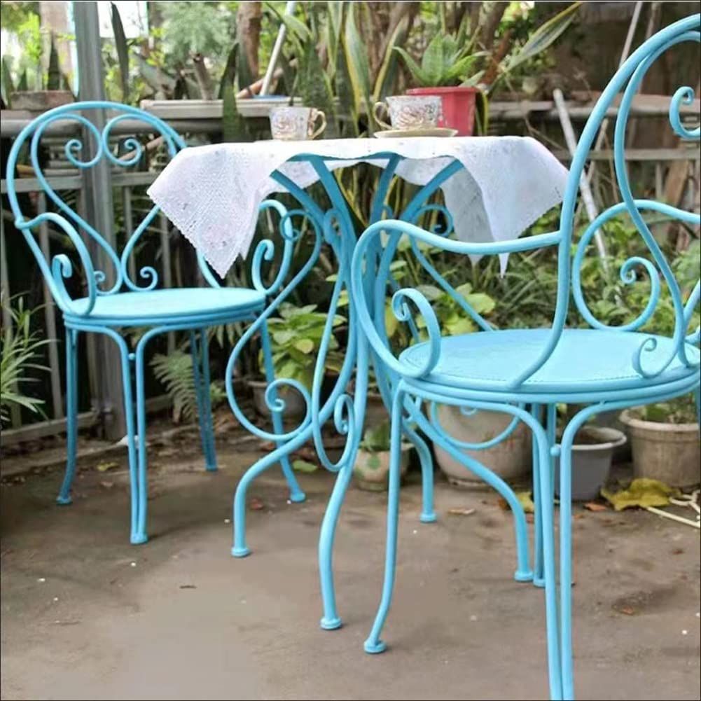 新着商品 テーブルセット ガーデン 3点セット アルミ 屋外テーブル 椅子セット 防水 強力耐荷重 Floralies 耐熱 四季通用 組立簡単 おしゃれ 3点セット ブルー