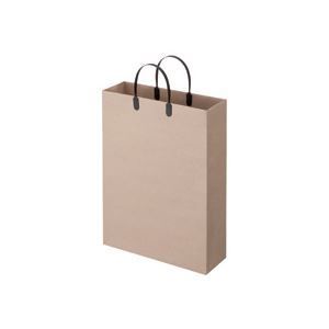 まとめ TANOSEE ラミネートクラフトバッグ 大 ヨコ320×タテ440×マチ幅110mm 黒 1パック 10枚 ×5セット
