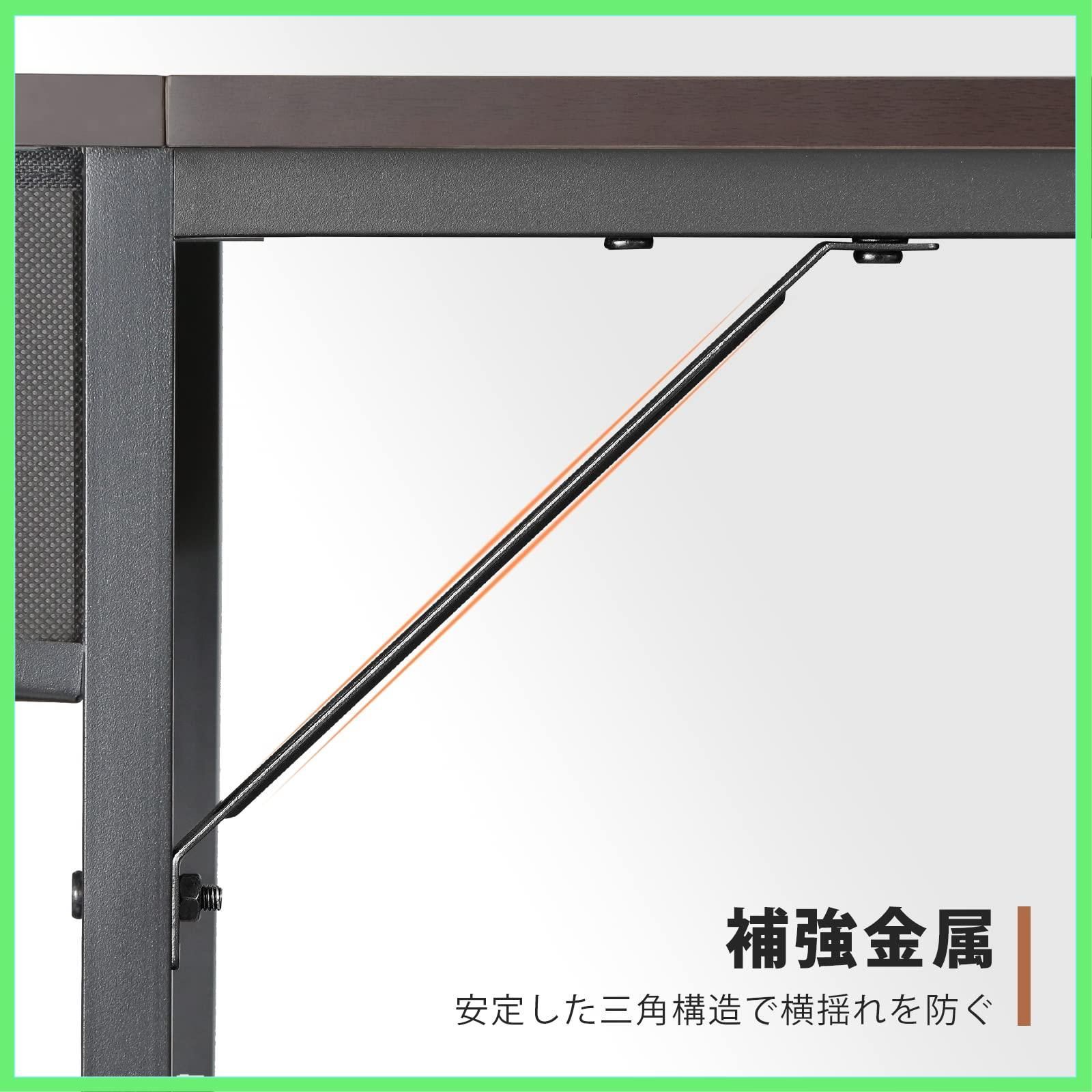 YeTom pc パソコンデスク 幅100cm×奥行48cm 布製引き出し つくえ