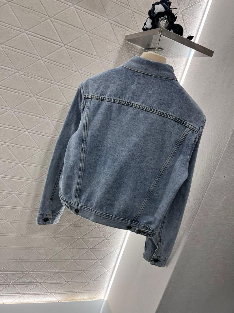 miu miu クロップドデニムジャケット 美品】miu miu ミュウミュウ