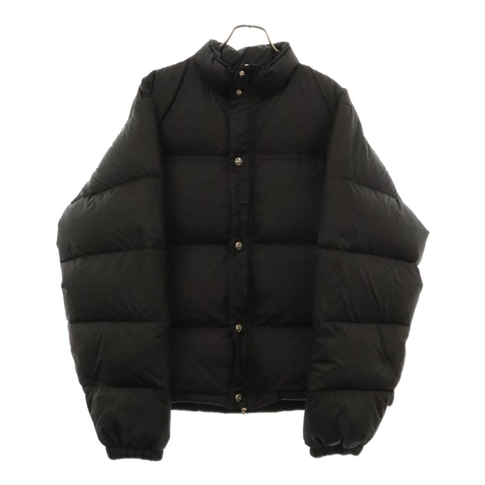 CHROME HEARTS (クロムハーツ) STIFF V2 FBRC スティッフ CHプラス総柄クロスボールボタンナイロンダウンジャケット ブラック