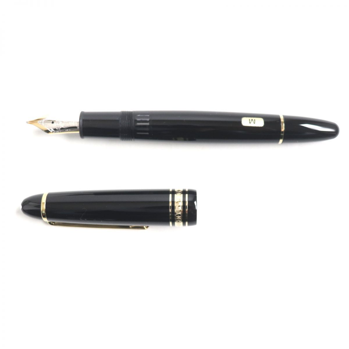 Montblanc 万年筆 黒 金ペン先 ホワイトスター 【公式通販】