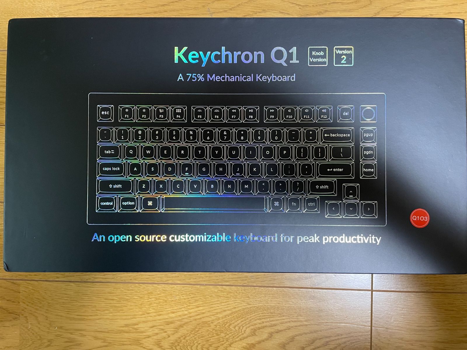 代引不可 Keychron Q1 V2 Knobバージョン RGB茶軸 Kwgvh-m74450658559