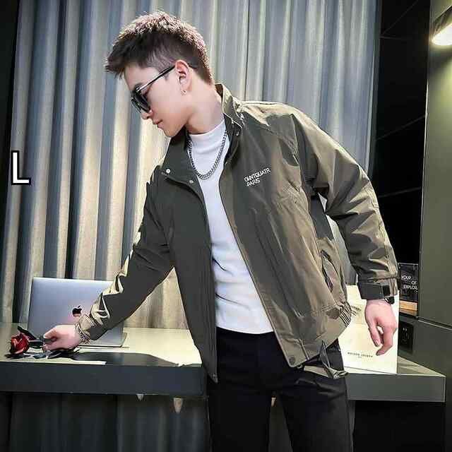 [L]メンズ  服  シンプル ファッション オシャレ 大人 かっこいい 大きいサイズ ストリート 紳士服 スタンドカラー コート 春秋 トップス カジュアル ジャケット