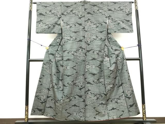 大島紬 一元式 大柄 花唐草文様 正絹 y877 大島紬 一元式 大柄 花唐草文様 正絹 y877 - メルカリ