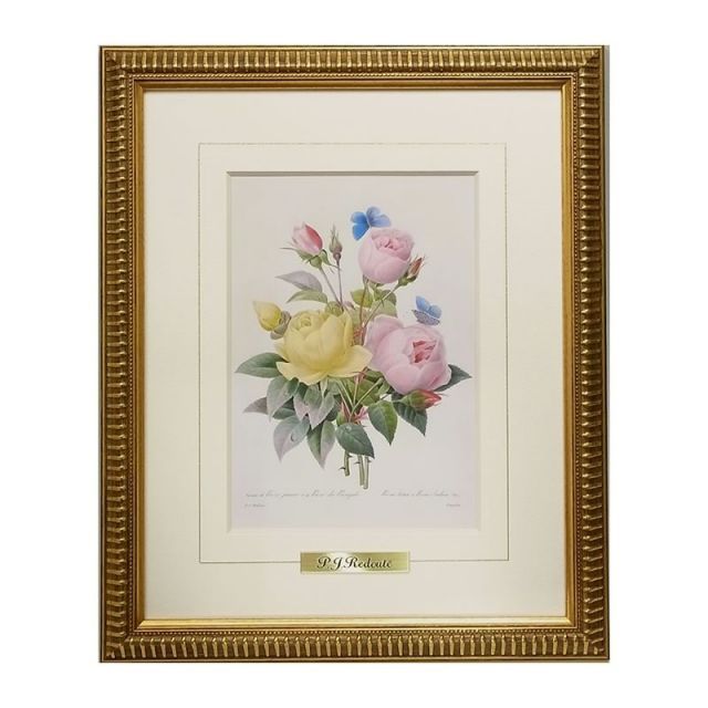 花の絵　ルドゥーテ　カメリア　ブーケ　複製画 楽天市場】【スーパーセール限定価格】 絵画 インテリア