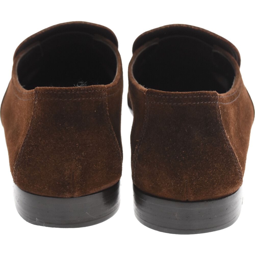 Salvatore Ferragamo サルヴァトーレ フェラガモ SUEDE CALF HICKORY 2 CALF スウェード カーフ ヒッコリー 2 カーフ ローファー レザーシューズ ブラウン