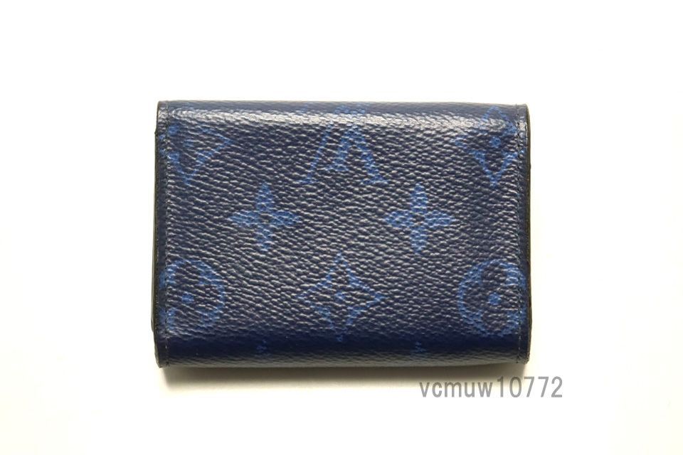 RFIDタグ近年 美 LOUIS VUITTON タイガラマ ディスカバリーコンパクト レザー 3つ折り財布 ルイヴィトン 0911dh17885