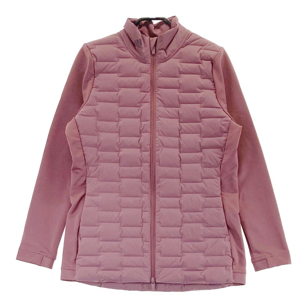 サイズ S ADIDAS GOLF アディダスゴルフ TS489 ダウン切替 ジップジャケット ブラウン系 240101390691 ゴルフウェア レディース ストスト