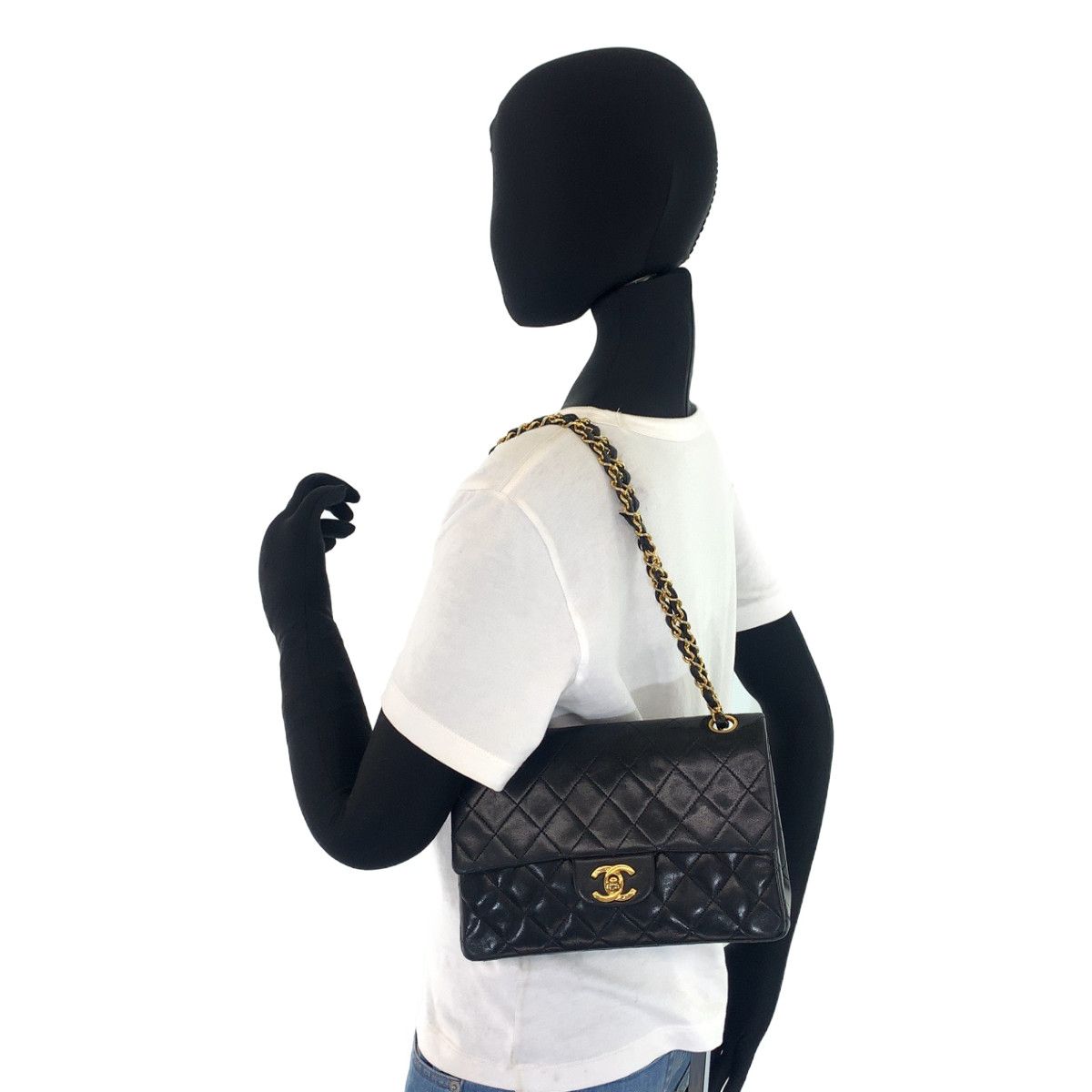 【希少】ヴィンテージCHANEL マトラッセ ダブルフラップ 23 希少】ヴィンテージCHANEL マトラッセ ダブルフラップ 23 CHANEL