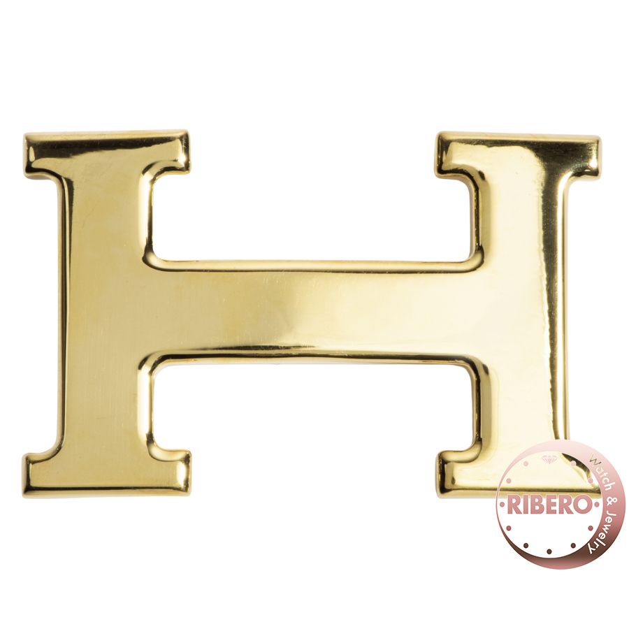 HERMES エルメス Hバックル ファッション雑貨 ベルトバックル ゴールド【中古】