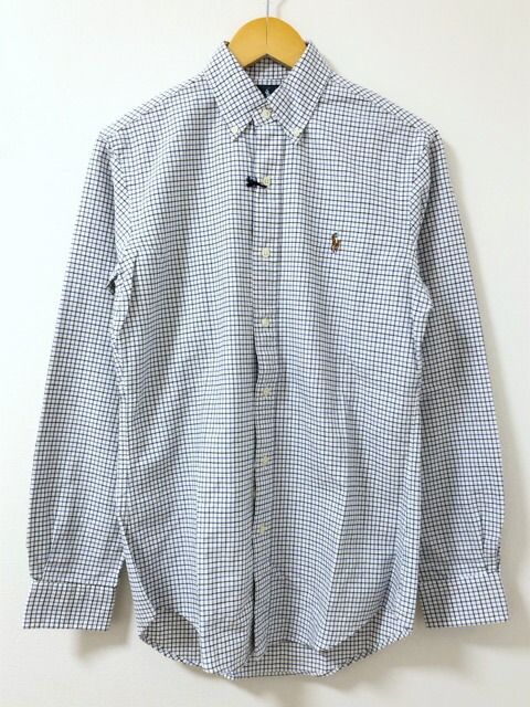 RALPH LAUREN（ラルフローレン）チェック　ボタンダウン　長袖シャツ【E1379-007】