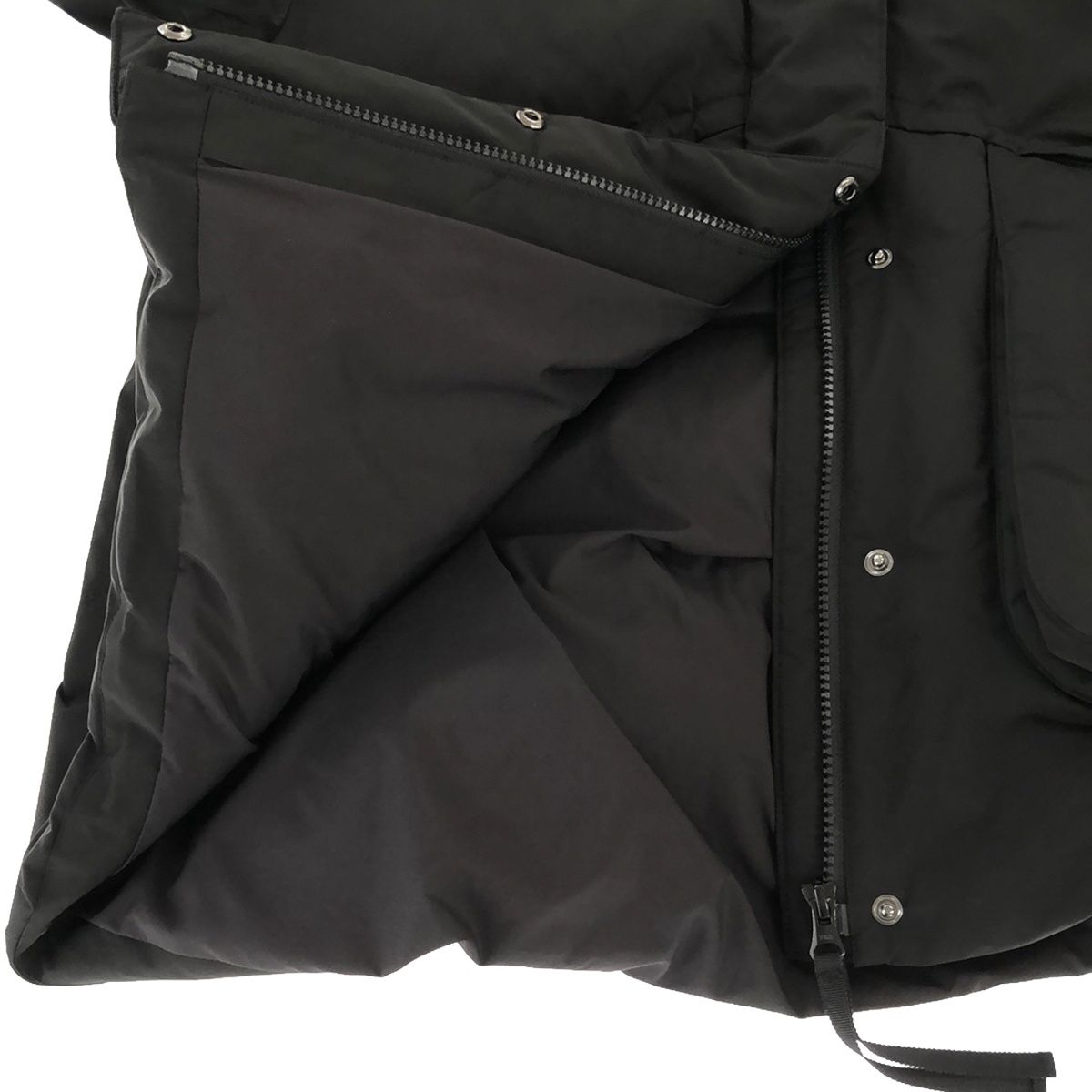 ENFOLD Aラインショートダウンジャケット BLAK