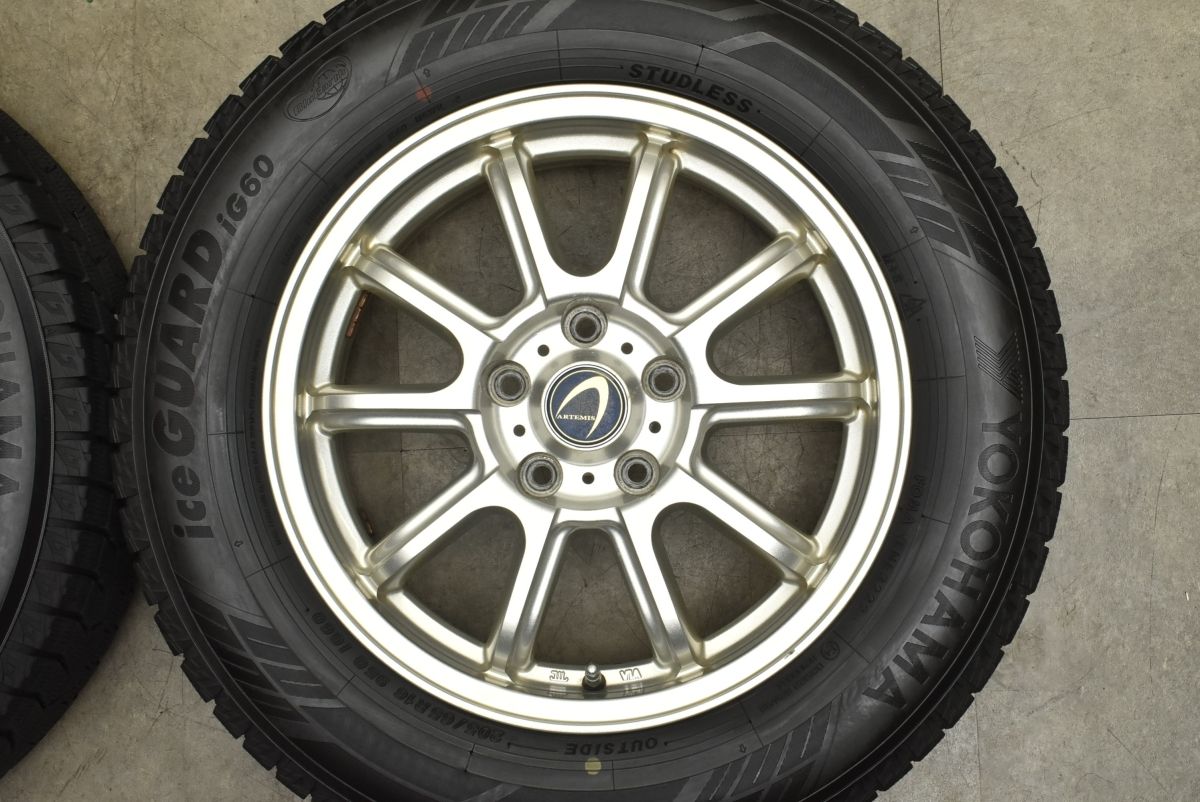 良好 ☆バリ山 155/80R13 国産YOKOHAMA 2022年製 スタッドレス 4本SET 