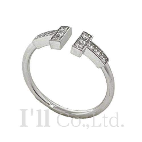 Tiffany&Co. ティファニー Tワイヤー リング 60147226 750WG 12P  